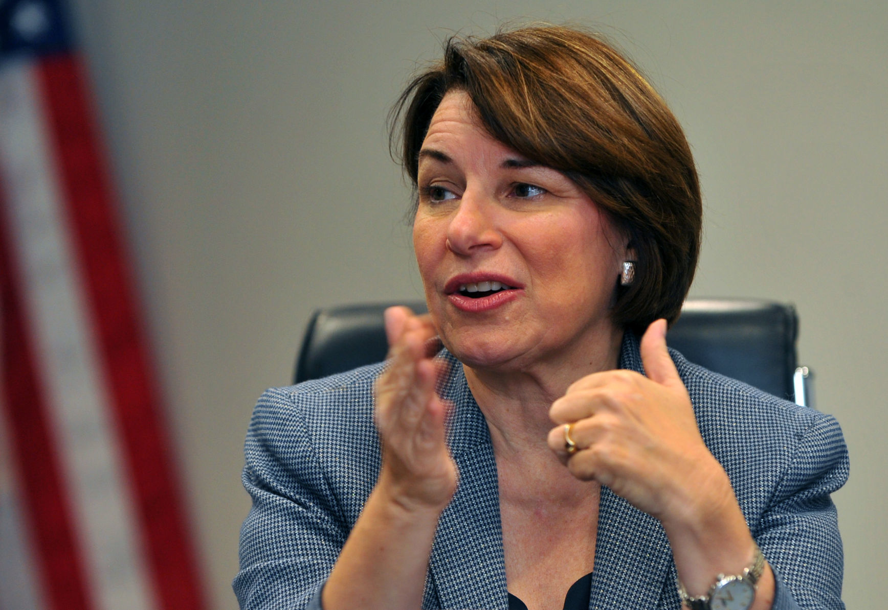 Democratic Presidential candidate Amy Klobuchar